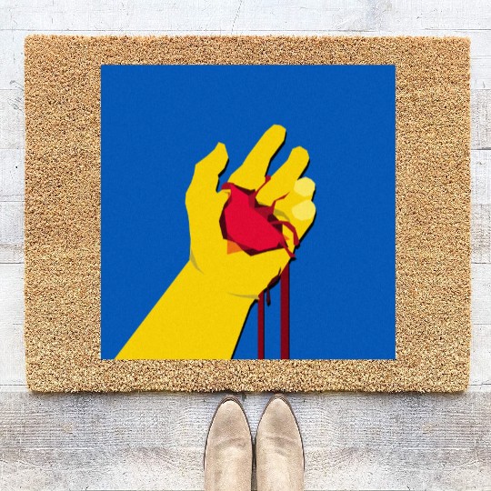 Free Ukraine Illustration Coir Doormats