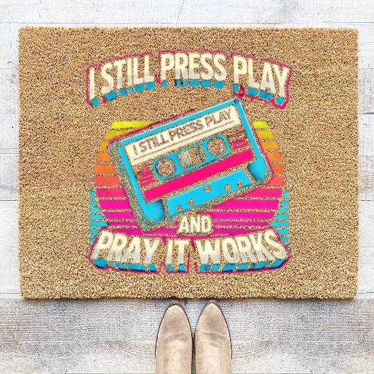 Retro Cassette Tape Coir Doormats