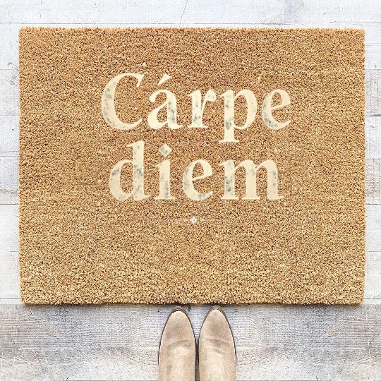 Carpe Diem Seize the Moment Coir Doormats