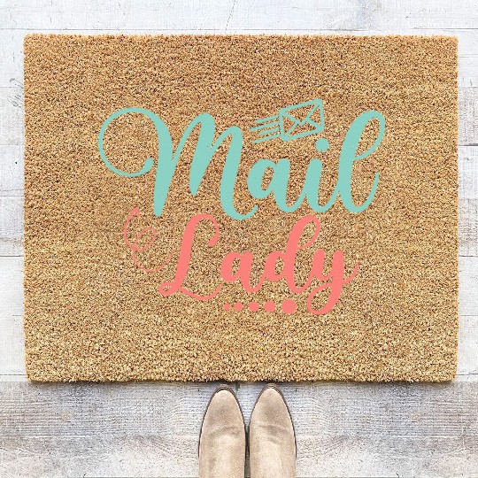 Mail Lady Mailman Postal Worker Coir Doormats