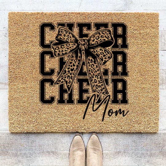 Cheer Coach Design Cute Cheer Coach Cool Coaching Coir Doormats