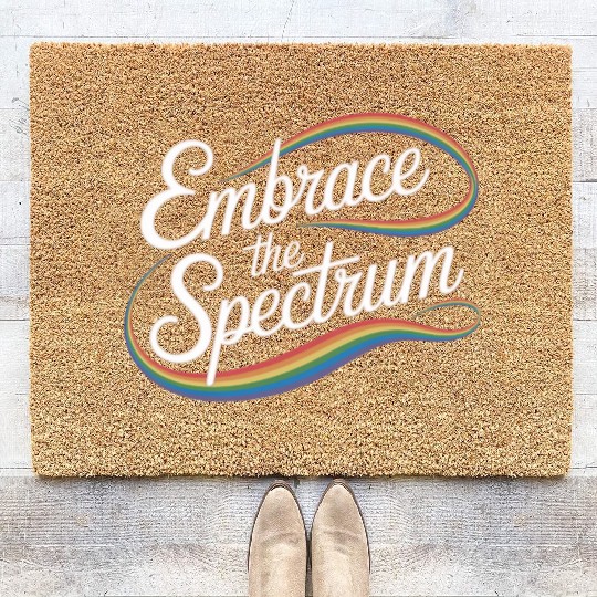 Embrace the Spectrum Coir Doormats