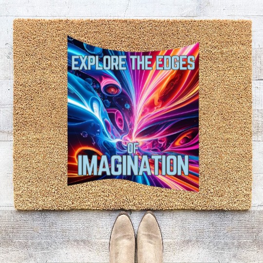 Surreal Spectrum - Explore the edges of imaginatio Coir Doormats