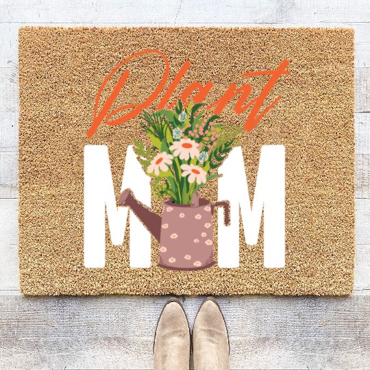 Plant Lover Gardening Plant Mom Coir Doormats