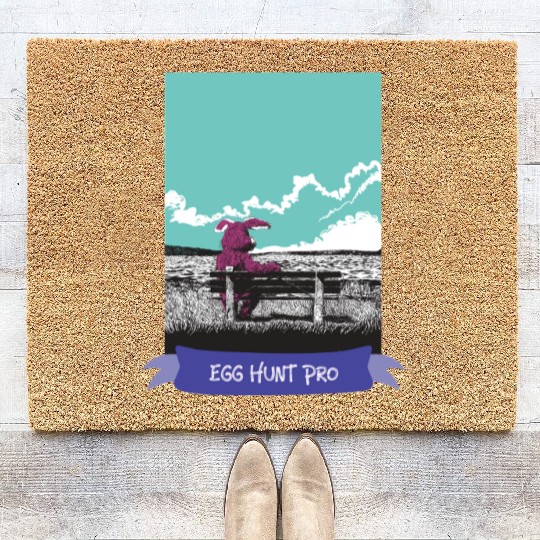 Egg Hunt Pro Easter Coir Doormats