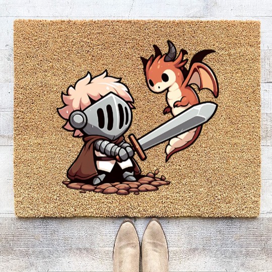 Chibi Knight Coir Doormats