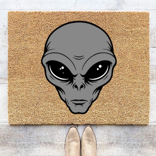 Grey Alien Coir Doormats