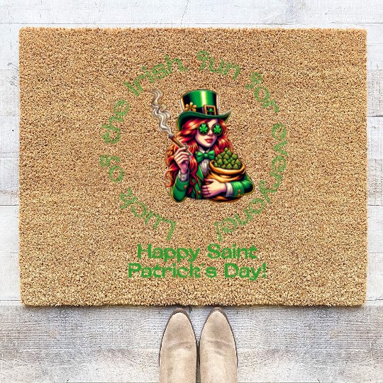 Luck Of The Irish Fun for Everyone Coir Doormats