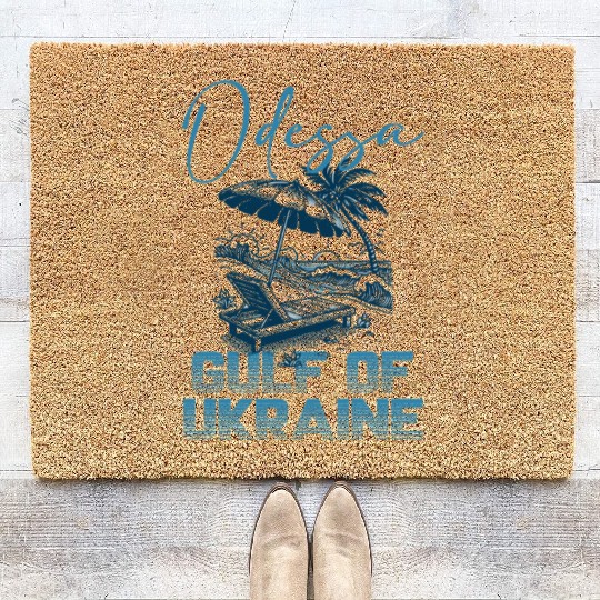 Black sea Beach Ukraine Odessa Coir Doormats
