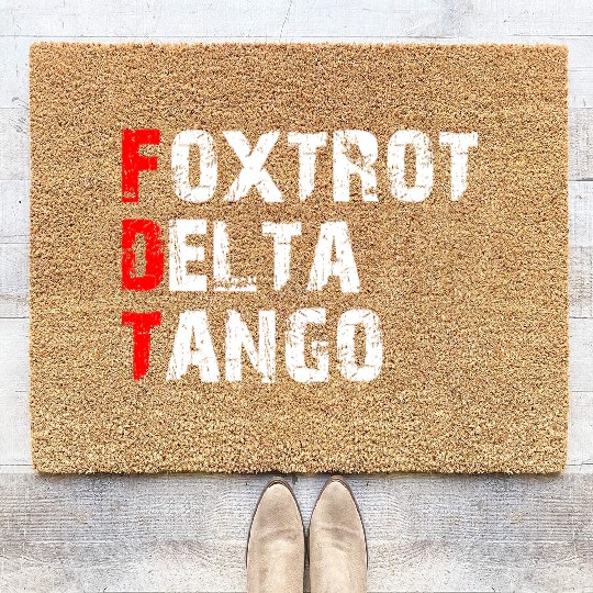 Foxtrots Delta Tangos Funny Foxtrots Delta Tangos Coir Doormats
