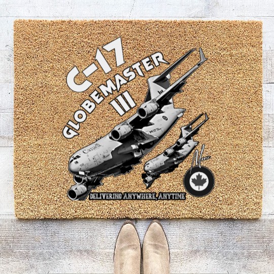 Royal Canadian Air Force C-17 Globemaster Coir Doormats