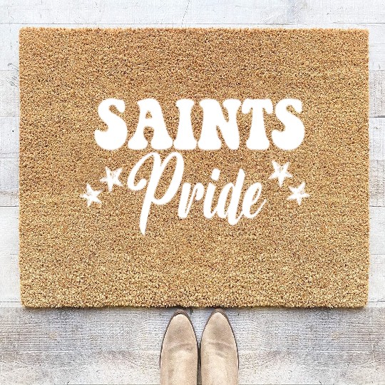 Saints Pride High School Saints Sports Team Saints Coir Doormats
