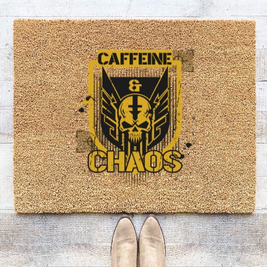 Caffeine & Chaos Coir Doormats