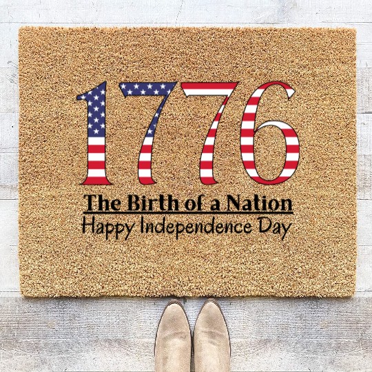 America 1776 Independence Day Coir Doormats