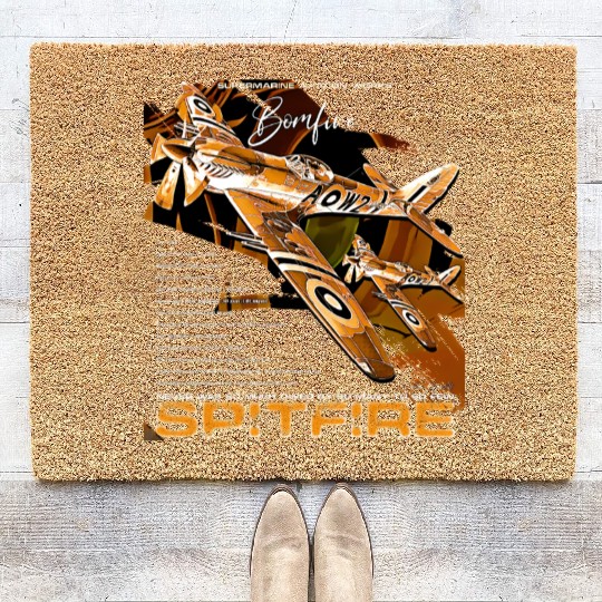 Spitfire Legend: WWII Icon in Flight Coir Doormats