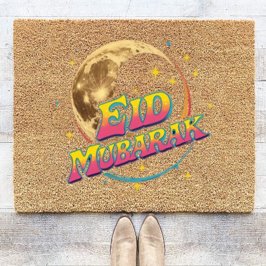 Eid Mubarak Celebration Coir Doormats – Festive & Joyful