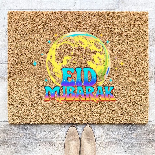 Eid Mubarak Celebration Coir Doormats – Festive & Joyful