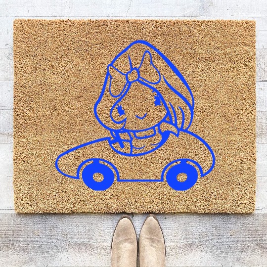 Bird Lady Woman Female Car Driving Driver Duck Fun Coir Doormats