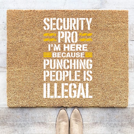 Private Security Professional Bodyguard VIP Coir Doormats