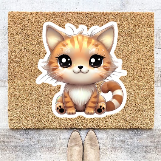 Kawaii Cat 2 Coir Doormats