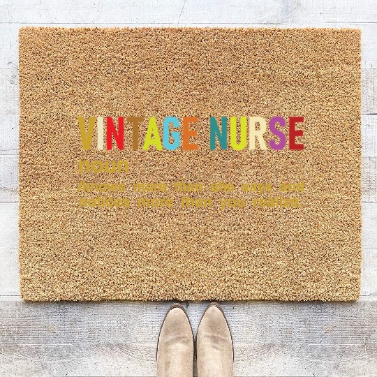 Vintage Nurse Coir Doormats
