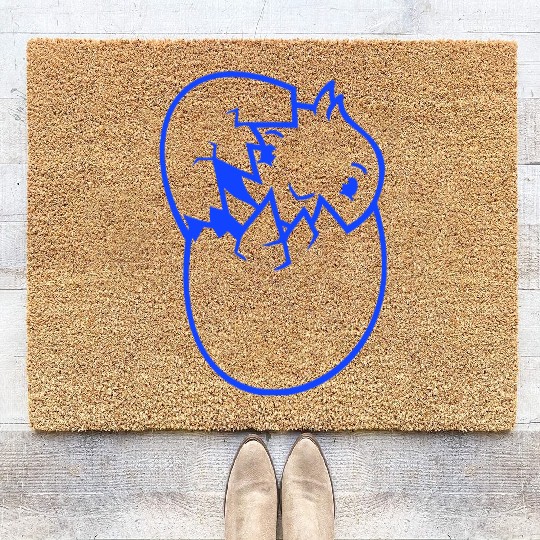 Bird Duck Hatches Egg Easter Easter Egg Baby Child Coir Doormats