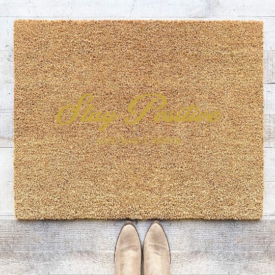 Stay Positive, GOOD THINGS HAPPEN, Unique Coir Doormats