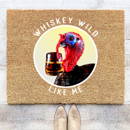 Silly Derby Phrase Funny Hat Horse Racing Bourbon Coir Doormats