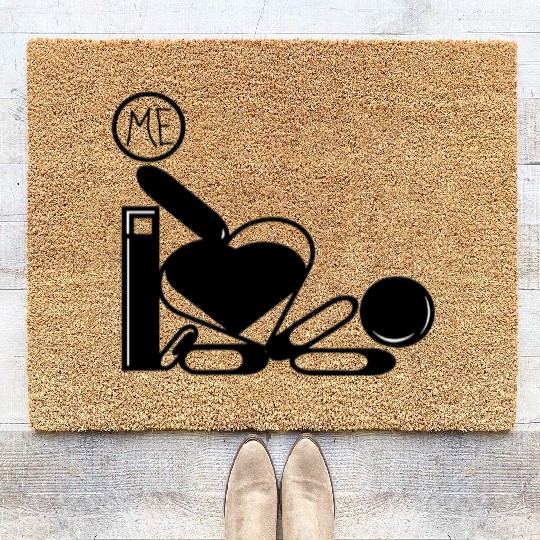 I Love Me Doing You – Abstract Graphic Design Coir Doormats