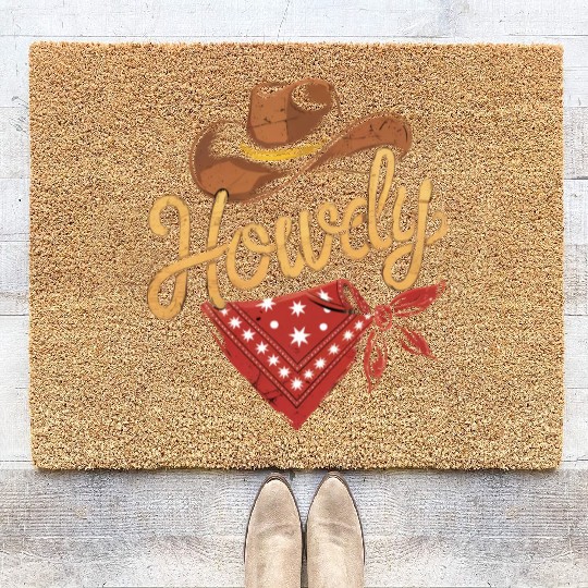 Howdy Cowboy Rodeo Coir Doormats