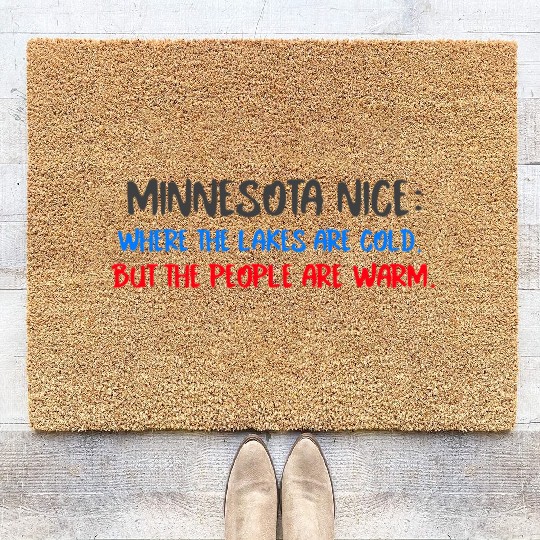 Minnesota Nice People Coir Doormats