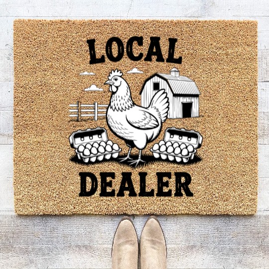 Local Egg Dealer Easter Sunday Easter Egg Hunt Coir Doormats