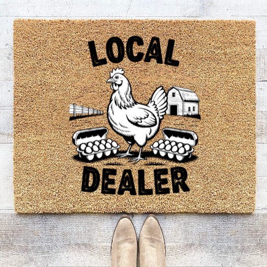 Local Egg Dealer Easter Holiday Easter Egg Hunt Coir Doormats