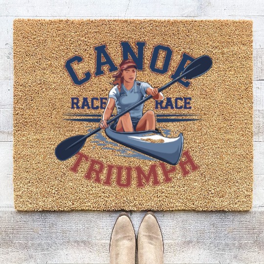 canoe race triumph Coir Doormats