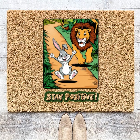 Stay Positive | Motivational & Inspirational Quote Coir Doormats