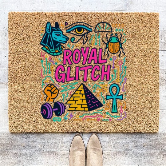 ROYAL GLITCH – Doodle Edition Coir Doormats