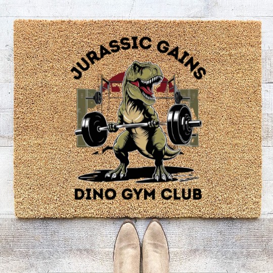 Dino Gym Club Coir Doormats