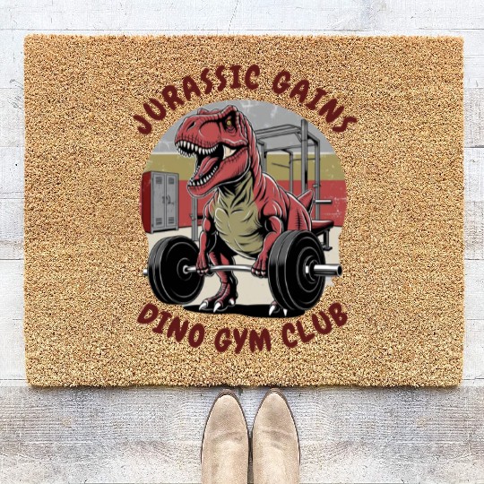 Dino Gym Club Coir Doormats