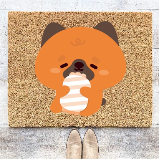 Sleepy German Shepherd Coir Doormats