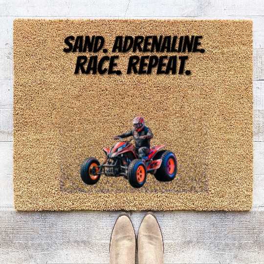 Sand Drag Racing Adrenaline Coir Doormats