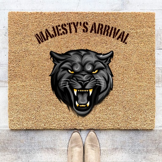 His Majesty's Arrival – Bold Angry Lion Graphic Me Coir Doormats