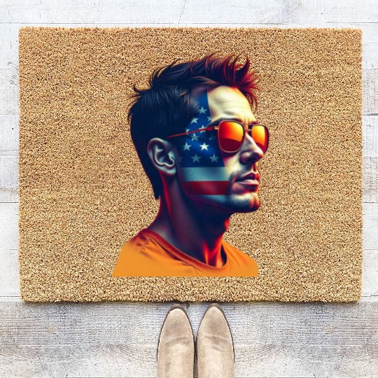 Patriotic American Spirit in Style Coir Doormats