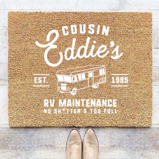 Cousin Eddie s RV Maintenance Funny Movie Coir Doormats