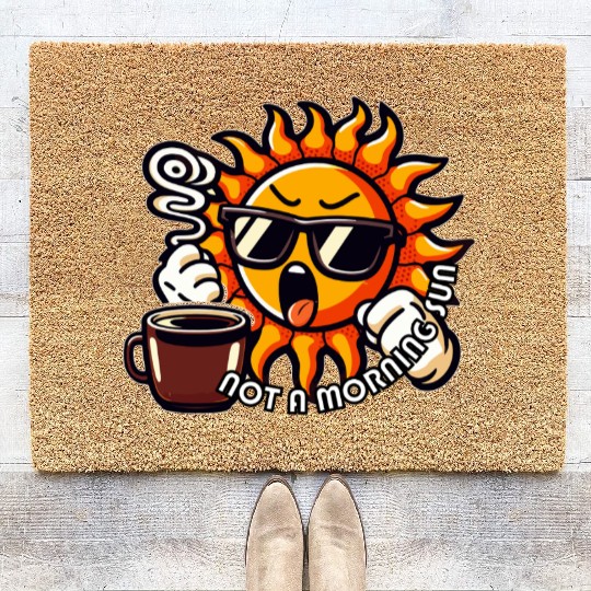 NOT A MORNING SUN Coir Doormats