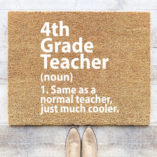 4th grade teacher definition Coir Doormats