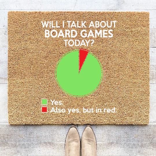 Will i talk about board game today for board gamer Coir Doormats