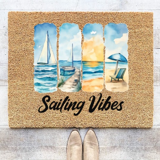 Sailing Vibes – Feel the Ocean Coir Doormats