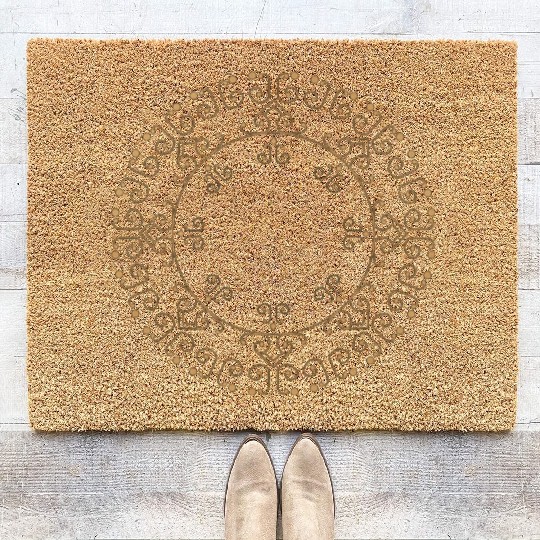 Circle of Energy Mandala Coir Doormats – Sacred Flow Design