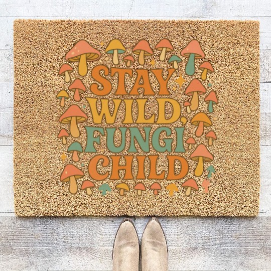 Stay Wild Fungi Child Coir Doormats