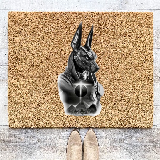 Anubis Eclipse – Dark Pharaoh Warrior Design Coir Doormats